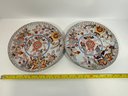 Pr Of Spode Porcelain Plates By F & C Osler - (DM)