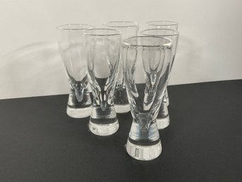 (6) Steuben Crystal Apertif Glasses - (DM)