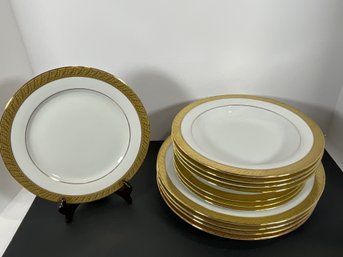 Centurion Collection Gold Dinner Plates, Bowls & Salad (4 Ea.) - (DM)