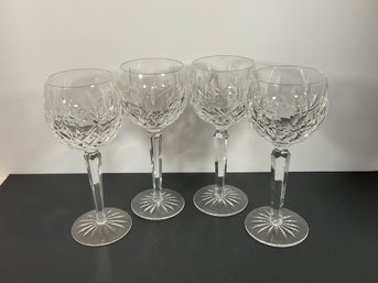 (4) Waterford Balloon Wine Glasses - (DM)
