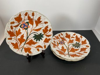 (3) Royal Vienna - (Beehive) Painted Porcelain Plates - (DM)
