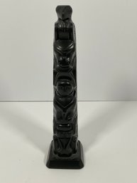 Argilite Carved Totem -