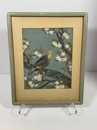 Japanese Wood Block Print / Bird - #-1