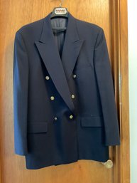 Nordstrom Navy Blue Double Breasted Blazer - 44L