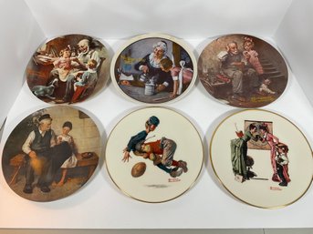 (6) Norman Rockwell Plates # 2