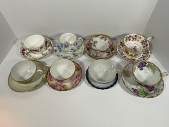 Collection Of Porcelain Tea Cups (8)
