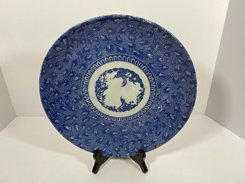 Japanese Blue & White Ceramic Bowl - Mid 20th Century