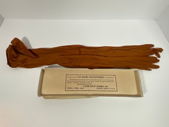 Vintage Long Silkateen Gloves