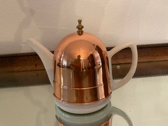 Ceramic Baker, Hart & Stuart Tea Pot With Copper