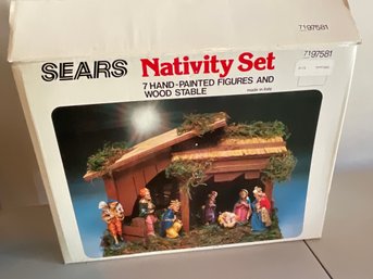 Vintage Sears Nativity Set