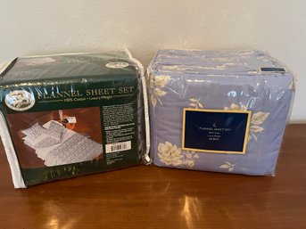 (2) Sets Of Queen Size Flannel Sheets