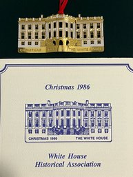1986 White House Xmas Ornament