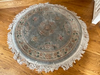 Round Wool Rug - Decorative