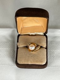 14K Gold Pearl Ring (Appraised For $1,850)