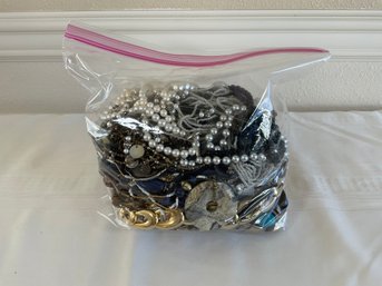 Bag Of Costume Jewelry -