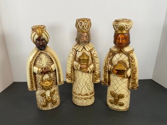 3 Kings Candle Holders By Dickson (Made In Japan)