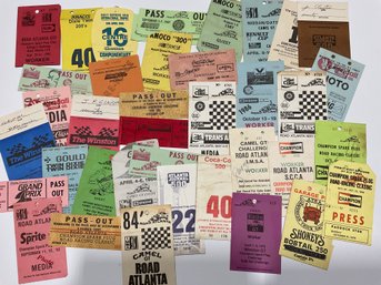 Collection Of Old Racing Credentials