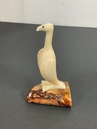 Inuit Carved Bird - Signed Mike Slwooko
