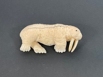 Inuit Carved Walrus - Signed OC