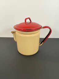 Old Iron & Enamel Coffee Pot