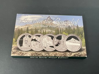 America The Beautiful 2010 Silver Proof Qtr. Set