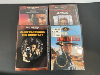 (4) Clint Eastwood DVD's (Sealed)