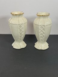Fitz & Floyd Porcelain Candle Holders