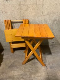 (2) Vintage Folding Tables