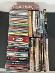 CD's, DVD's & Blu Ray Movies - Large Lot - (Sealed)