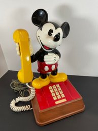 Mickey Mouse (Push Button) Telephone - W / Box
