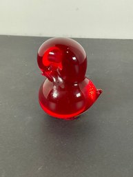 Swedish Glass Bird (Red)