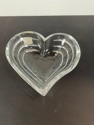 Mikasa Heart Shape Crystal Bowl -