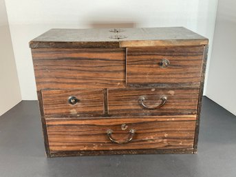 Vintage Wood Tackle Box -