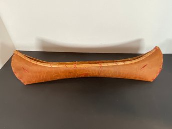 Vintage Birch Bark Canoe - (Native American)