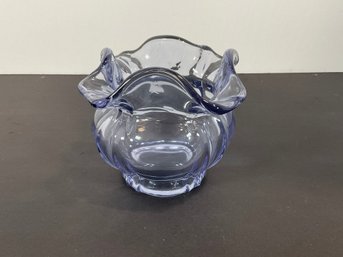Fenton Purple Glass Tulip Vase