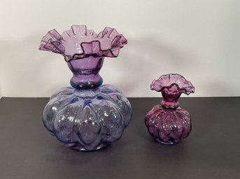 Purple Glass Vases
