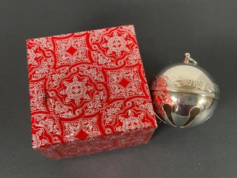 1989  Wallace Silver Sleigh Bell / Ornament