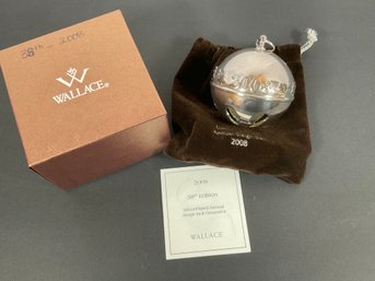 2008 Wallace Silver Bell Ornament