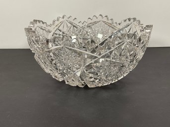 Impressive Old Cut Glass Bowl