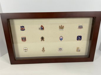 Olympic Pins - Various Years In Display Box