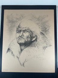 Doug Lindstrand 'Yukon John' Signed Pencil Sketch