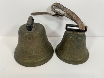 Pr Of 1878 Saignelegier Brass Bells - (DM)
