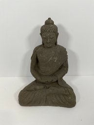 Vintage Stone Sitting Buddha - (DM)