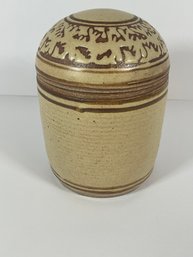 Studio Pottery Lidded Jar