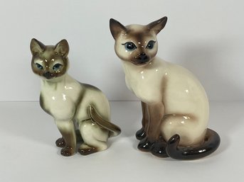 Porcelain Siamese Cats - No Marks