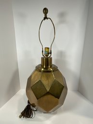 Vintage Brass Cubist Chapman Lamp - (DM)