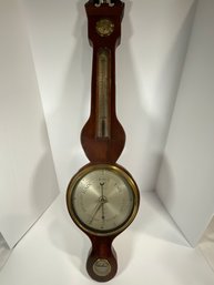 Mid 19th Century English Banjo Barometer - (DM)