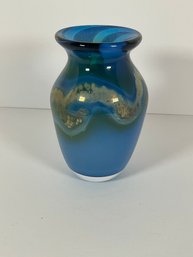 John Macpherson Signed Art Glass Vase