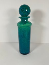 Art Glass Bottle - Signed