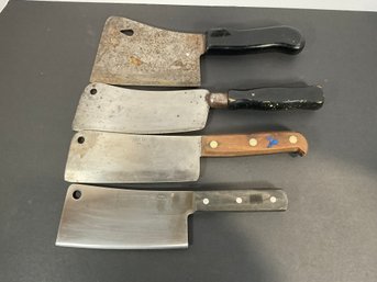 Lot Of Meat Cleavers - (DM)